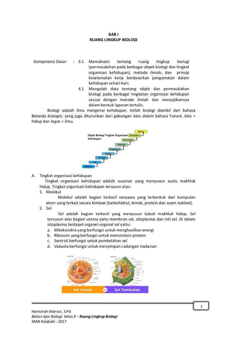 Biologi memenuhi syarat disebut ilmu yaitu