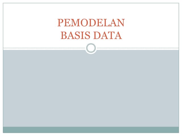 Bab 2 model data