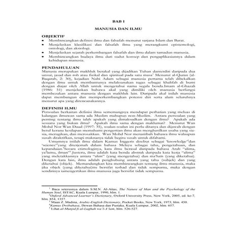 UICI 2022 -Bab 01 manusia dan ilmu (nota)