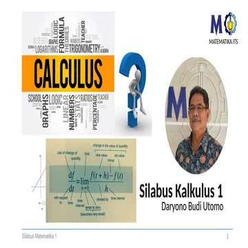 sillabus matakuliah kalkulus 1 2023 pengan pengenalannya