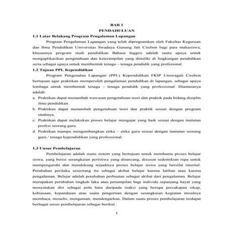 Membuat proposal ppl | DOCX