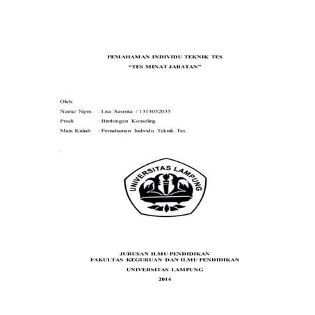 Alat tes rmib lengkap dengan skoring rmib | PDF