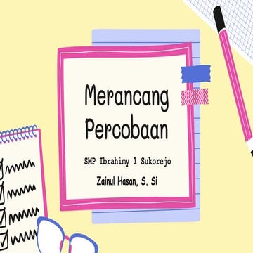 Bab 1.3 IPA Kelas 7 (Merancang Percobaan) Kurikulum Merdeka SMP Ibrahimy 1 Su...