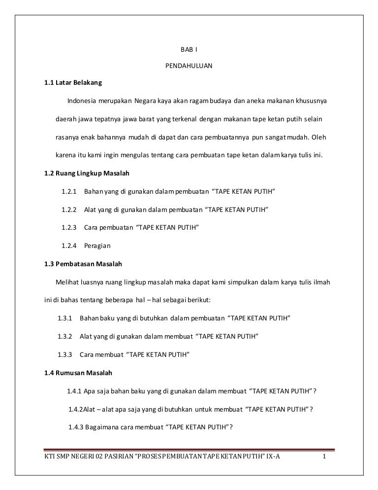 Bab I Iv Pembuatan Tape Ketan Putih Vera Dkk