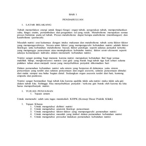 Nutrisi Sangat Penting Untuk Tubuh