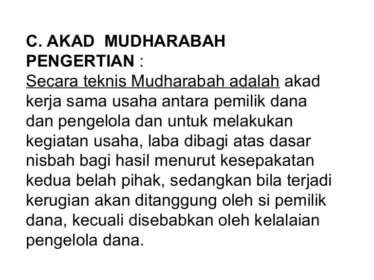 Bab 11 mudharabah
