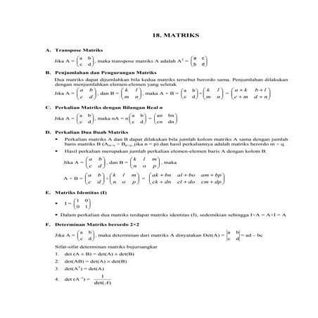 Matriks Perkalian | PPTX
