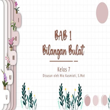 Bilangan Bulat Matematika Kelas 7