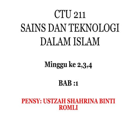 Bab 1 Ctu 211 Pptx