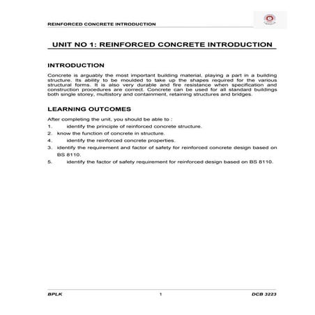 Structure Reinforced Concrete