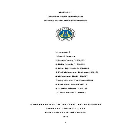 hakikat media pembelajaran