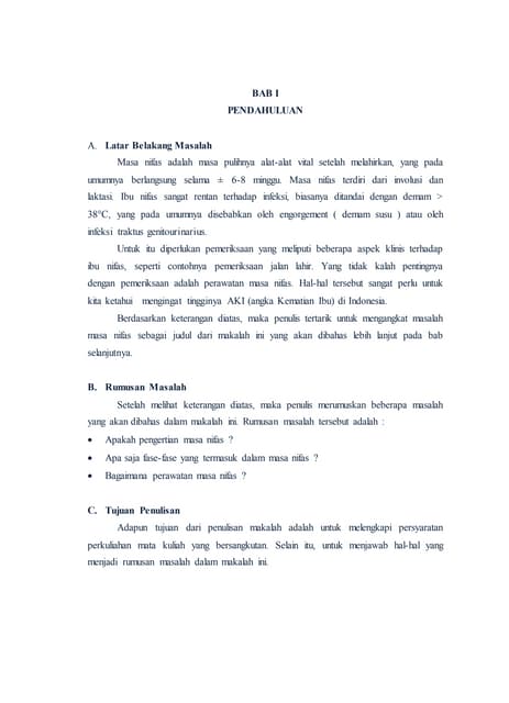 Bab 1 nifas 2