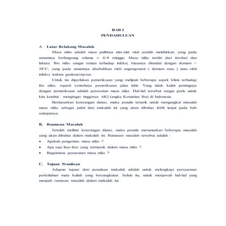 Bab 1 nifas 2