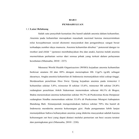 Identifikasi Ibu Hamil yang Mengalami Anemia