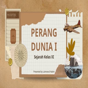 Bab 1 Perang dunia untuk kelas 11 SMK Semester 2