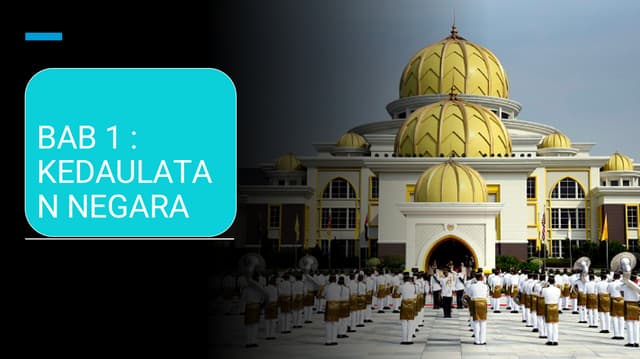 Bab 1 kedaulatan negara t5 Kssm easy to understand