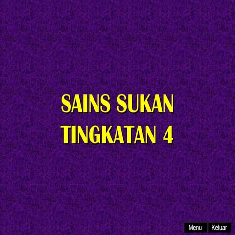 Sains Sukan Tingkatan 4 Bab 2