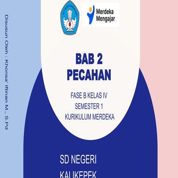 PPT PECAHAN KELAS IV Pecahan penyebut sama dan pembilang satu | PPTX