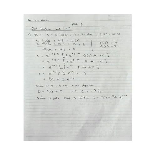 Bab 2  aplikasi persamaan diferensial