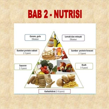 Bab 2   nutrisi (Kelas Makanan)