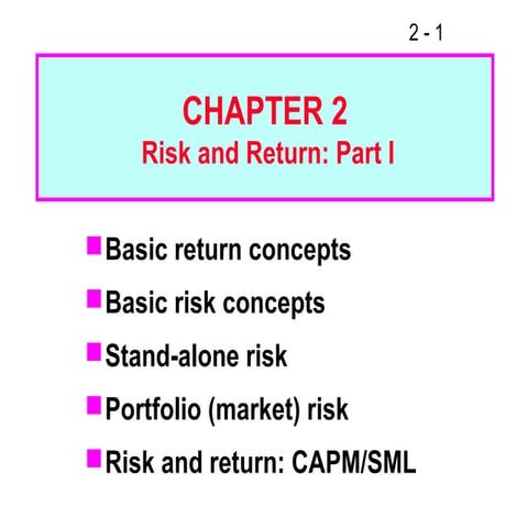 Bab 2   risk and return part i