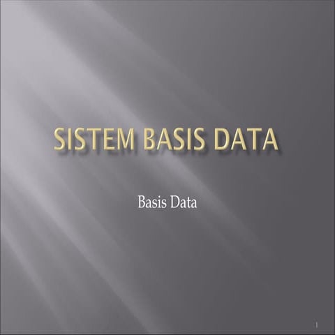 Sistem basis data pada bahasa pemrograman