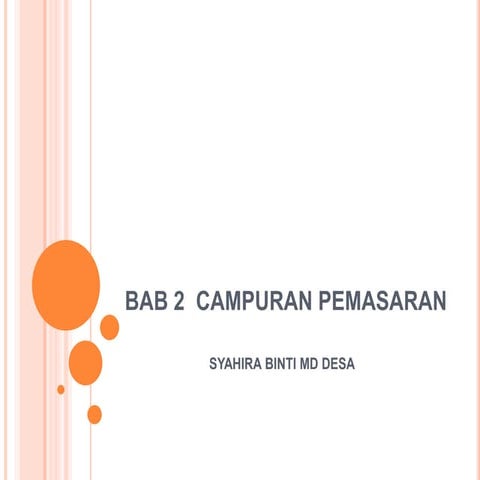 Bab 2 Campuran Pemasaran - Produk