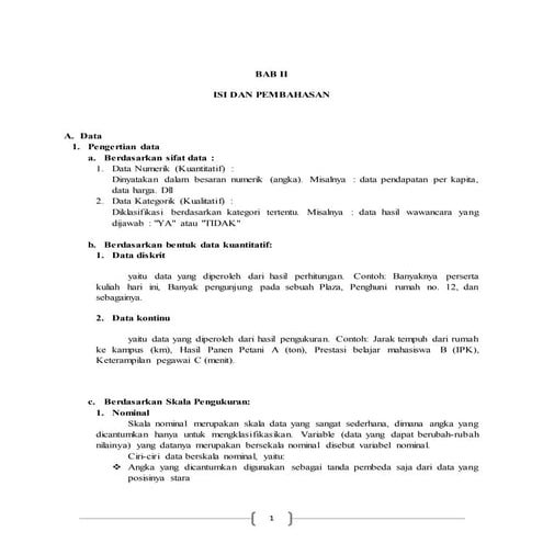 Data dan Penyajian data