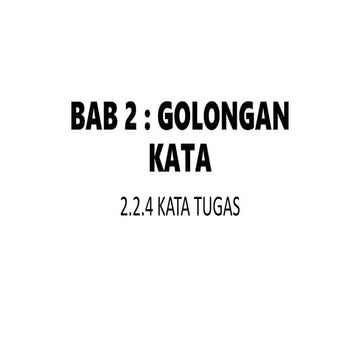 Bab 2 kata tugas 