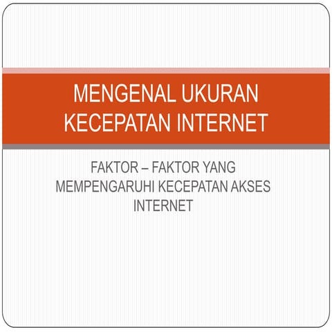 Bab 2 kecepatan jaringan