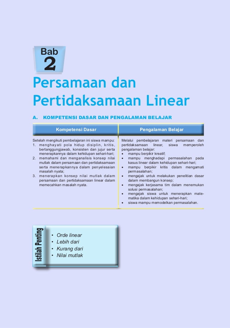 BUKU SISWA MATEMATIKA KURIKULUM 2013 BAB 2