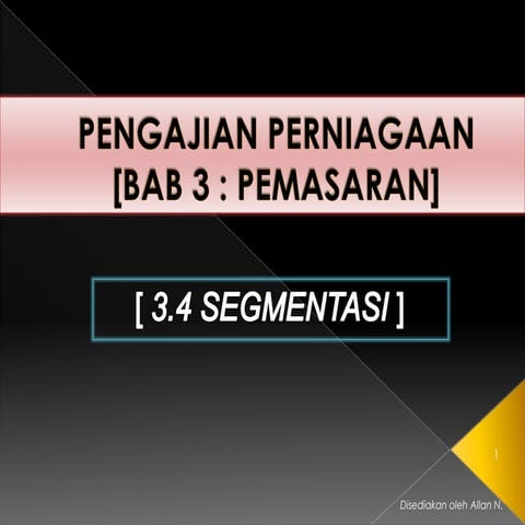 Bab 3 Pengajian Perniagaan - Penggal 1