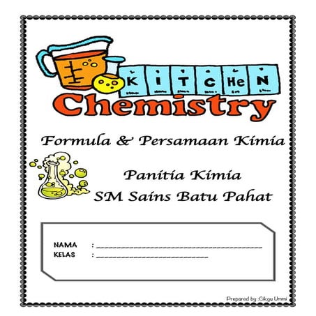 Bab 3 - Formula dan persamaan kimia