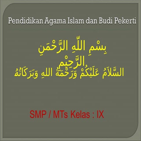 Bab 3 - Perilaku Jujur dan Menepati Janji.ppt