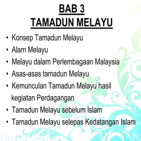 Bab 3 tamadun melayu