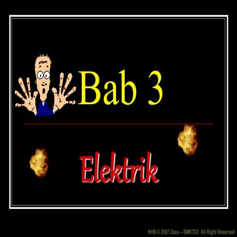 KHB TING 1 - Bab 3 Elektrik