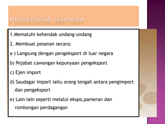 Prosedur Import & Eksport