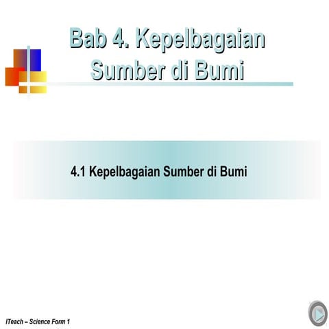 Bab 4 Kepelbagaian Sumber di Bumi