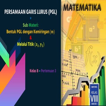 Persamaan Garis Lurus (Sub Materi: Bentuk PGL dengan kemiringan (m) dan melal...