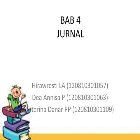 Sistem Akuntansi: Bab 4 - Jurnal