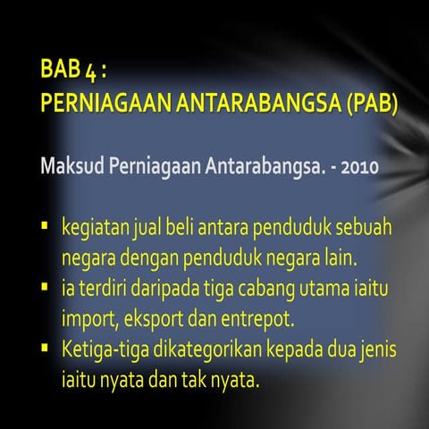 Bab 4 perniagaan antarabangsa