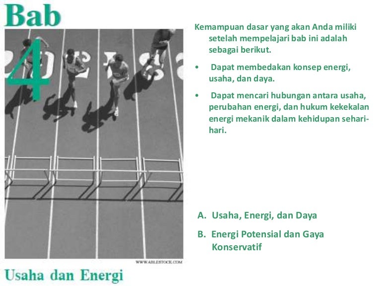 Bab 4 Usaha Dan Energi Bab 4 Usaha Dan Energi