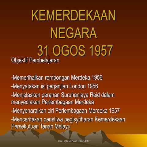 Nota bab 10 pemasyhuran kemerdekaan | PDF