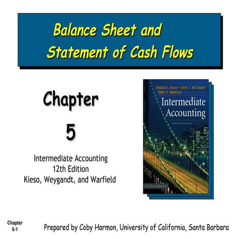 Bab 5 - Balance Sheet and Statement of Cash Flows