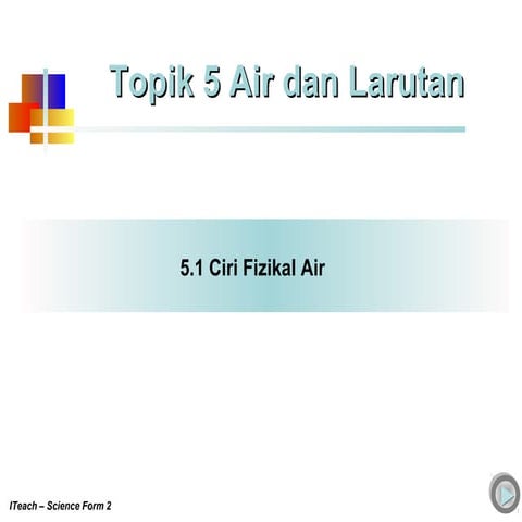Bab 5 Air dan Larutan