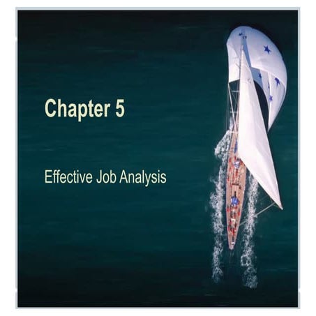 Chapter 5 Effective Job Analysis