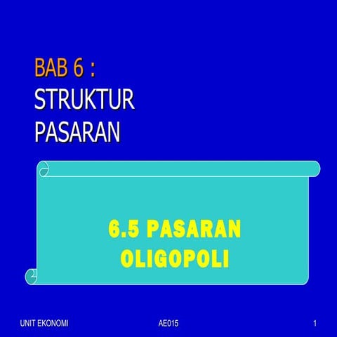 Bab 6  oligopoli
