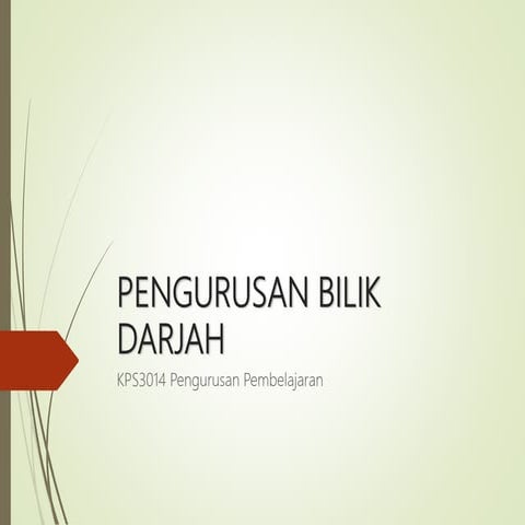 Bab 6 pengurusan bilik darjah