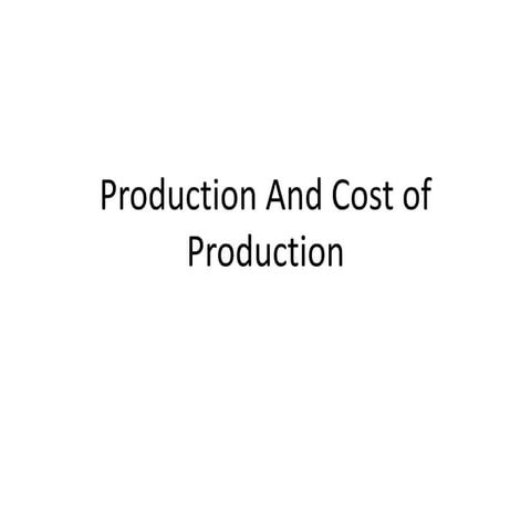 Bab6  production and porduction cost