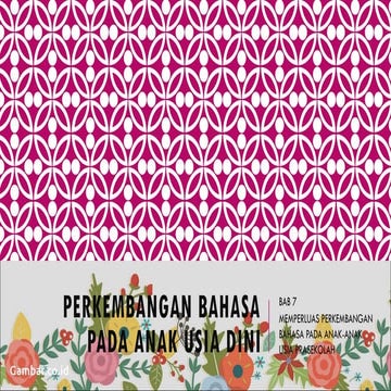 Presentasi Perkembangan Bahasa Aud Pptx